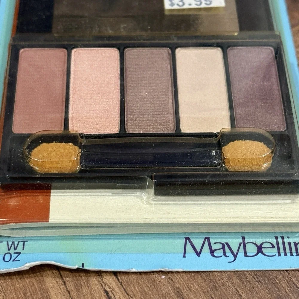 Maybelline Let's Meet Mauve Shadow Slims Quintet NEW Vtg Eye Shadow Pallet‎